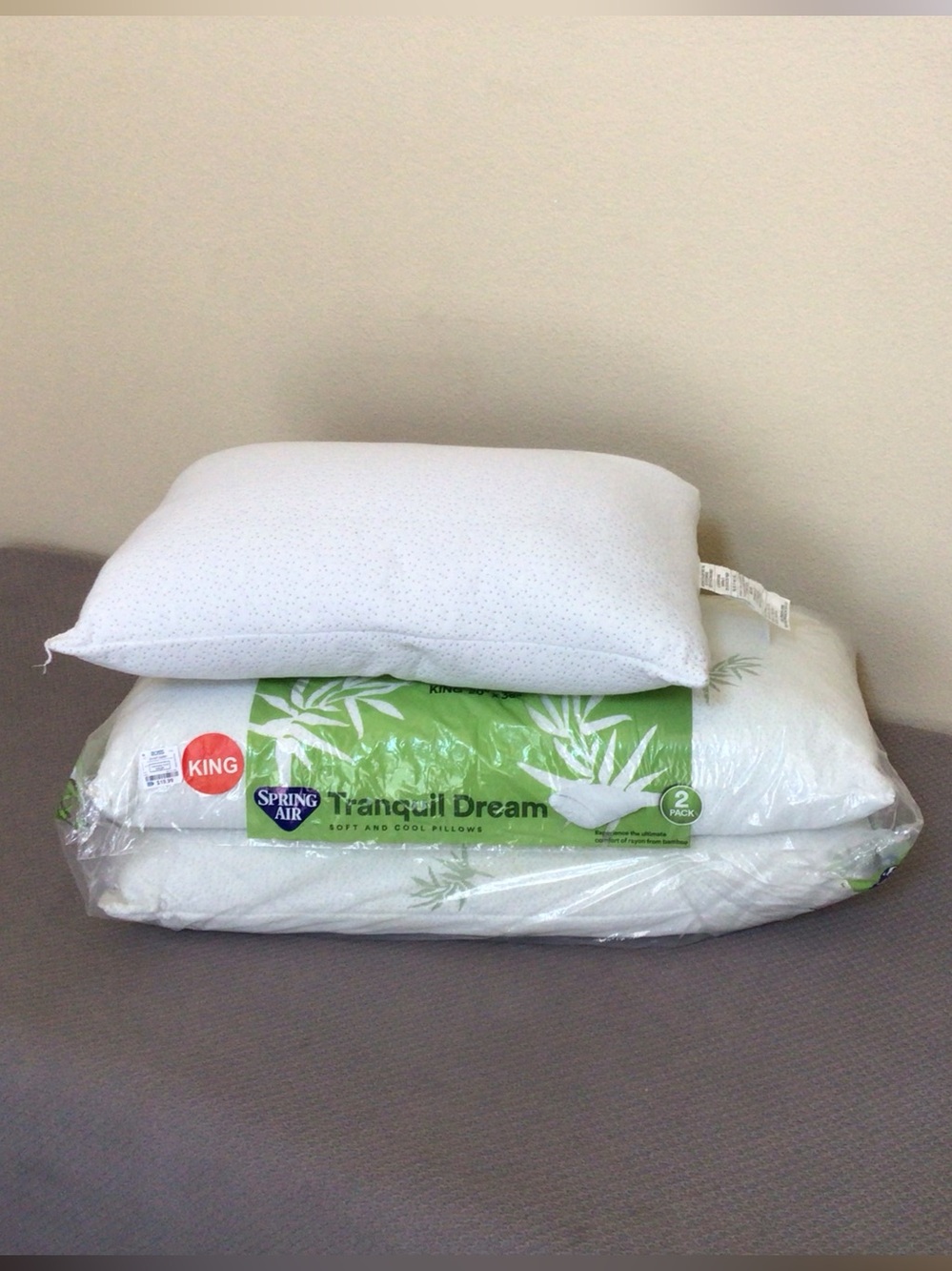 1 Standard 2 King Pillows Tranquil Dream comfort rayon bamboo